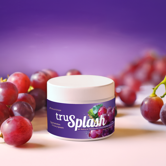 truSplash Natural Grape - Hydration & Recovery Electrolyte Powder - 30 Servings