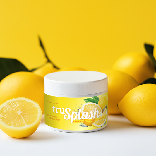 truSplash Natural Lemon - Hydration & Recovery Electrolyte Powder - 30 Servings