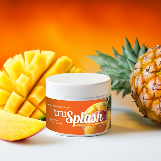 truSplash Natural Pineapple Mango - Hydration & Recovery Electrolyte Powder - 30 Servings
