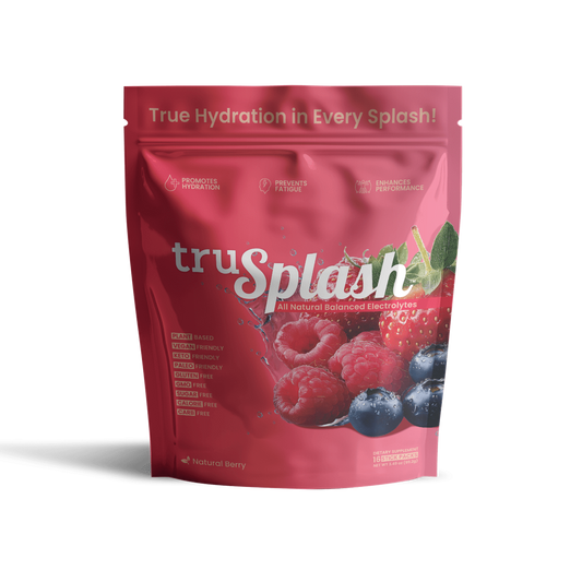 truSplash Splash  Pak - Natural Berry - 16 Individual Serving Size TruSPLASH Sticks in a Resealable Pouch