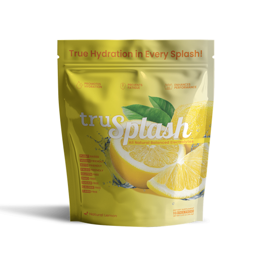 truSPLASH Splash Pak - Natural Lemon - 16 Individual Serving Size TruSPLASH Sticks in a Resealable Pouch