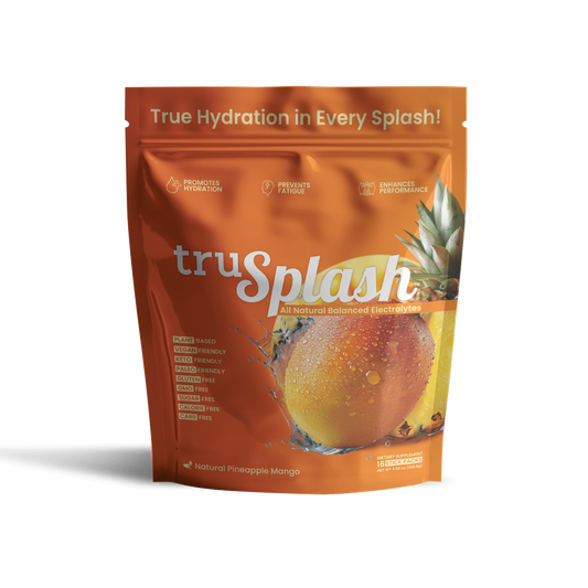truSplash Splash Pak - Natural Pineapple Mango - 16 Individual Serving Size TruSPLASH Sticks in a Resealable Pouch