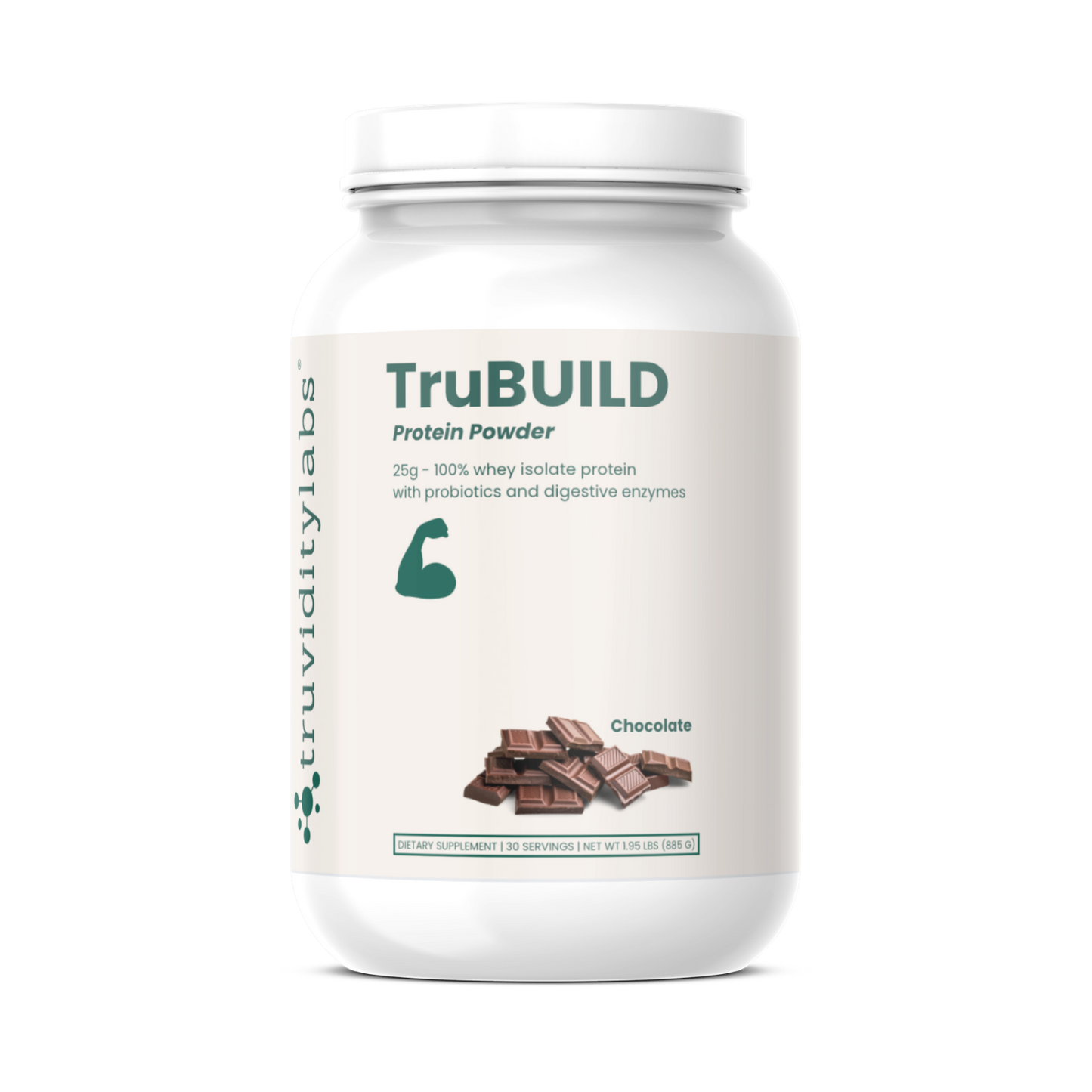 TruBUILD™ - Whey Isolate Protein Powder with probiotics & digestive enzymes - 30 servings