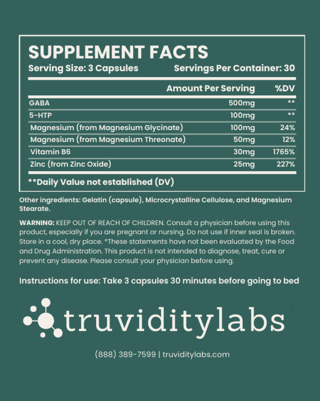 TruREST™ - Restful Sleep and Stress Support - 30 servings